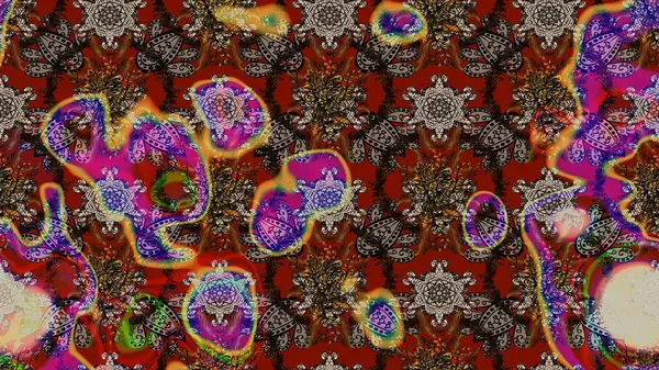 Gömlek, arka plan modelini çiz. Tropik çiçekler. Çiçekler kahverengi, kırmızı ve gri renklerde.