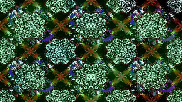 Raster stili kumaş deseni. Çiçekler suluboya çizim deseni.