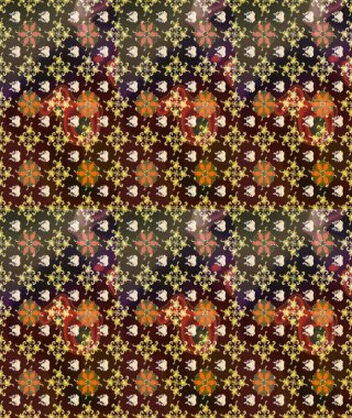 Düz Çiçek Elementleri Tasarımı. Çiçek desenli eskiz, yaz çiçekleri. Kahverengi ve gri renkli çiçekler. Renkli Bahar Teması çizim şablonu.