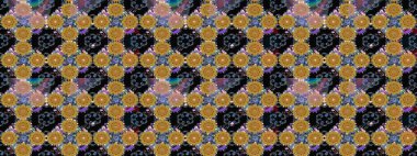 Çiçek desenli raster, siyah çizgi grafik desenli soyut raster arkaplan. Modern stil dokusu.