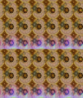 Eskiz arkaplan modeli. Raster - stok. Yapraklı çiçekler ve kahverengi renkli papatya çiçekleri..