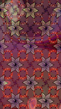 Arkaplan dokusu, duvar kağıdı, kahverengi renkli çiçek teması. Kabile sanatı boho baskısı, klasik çiçek arkaplanı. Soyut etnik raster çizim kalıbı.