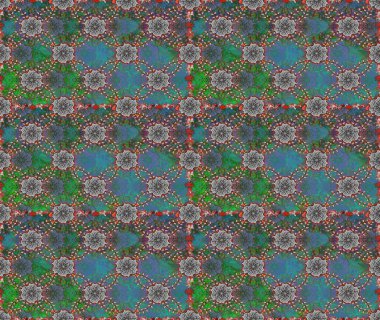 Raster illüstrasyonu. Yeşil renkli çiçekler. Çiçeksiz desenli arka plan, vuruşlar, sıçramalar, yaz çiçekleri..