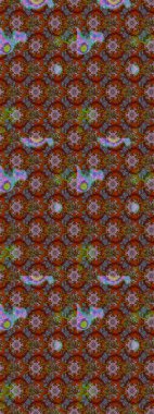 Suluboya çizim kalıbı. Çiçekler suluboya tarzında kahverengi, yeşil ve kırmızı renklerde. Çiçek izi.