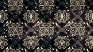 Siyah renkli çiçekler. Raster illüstrasyonu. Küçük çiçekte sevimli çiçek deseni var..