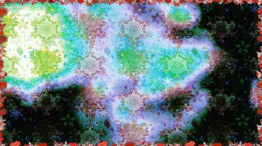 Suluboya, elle çizilmiş. Mavi ve nötr renklerde yaprakları olan yabani çiçekler. Kusursuz bir arka plan modeli. Raster illüstrasyonu.