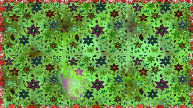 Yumuşak pamuk tasarımı. Sarma, tekstil ve duvar kâğıdı için kusursuz çiçek arkaplanı. Klasik çiçek desenli. Raster 'ın taze dokusu. Yumuşak kiremit.