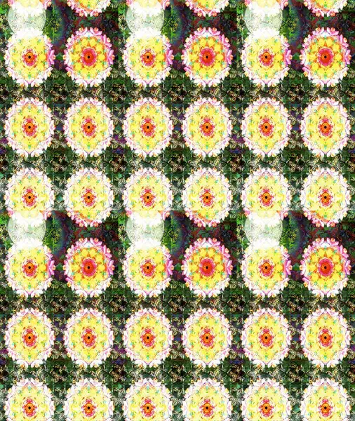 Chichi 'nin kumaş kalıbını çiz. Renkli Bahar Teması eskiz kalıbı. Çiçek deseni. Düz Çiçek Elementleri Tasarımı. Raster illüstrasyonu.