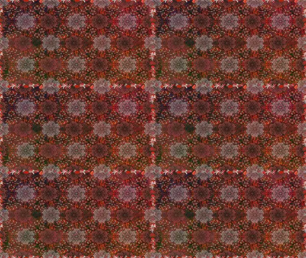 Gömlek baskısı için çiçek boyası. Çiçeksiz desenli arka plan. Kahverengi renkte çiçekler.