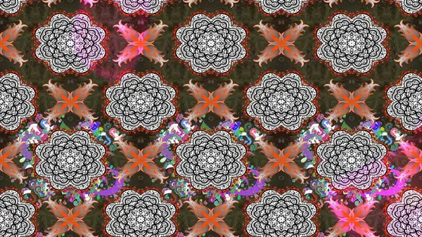 Gri renkli çiçekler. Renkli Yaz Temalı eskiz kalıbı. Raster Illustrasyon 'daki Çiçek Deseni' nin son moda çizimi. Düz Çiçek Elementleri Tasarımı.