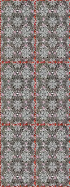 Renkli Bahar Temalı Kusursuz Arkaplan. Düz Çiçek Elementleri Tasarımı. Raster illüstrasyonu. Zarif çiçekler, gri renkte suluboya..