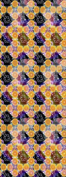 Suluboya resim taklit Raster çizimi. Yaz çiçekleri teması. Klasik çiçekler. El çizimi, soyut ve süslü elementler. Sarı renkler.