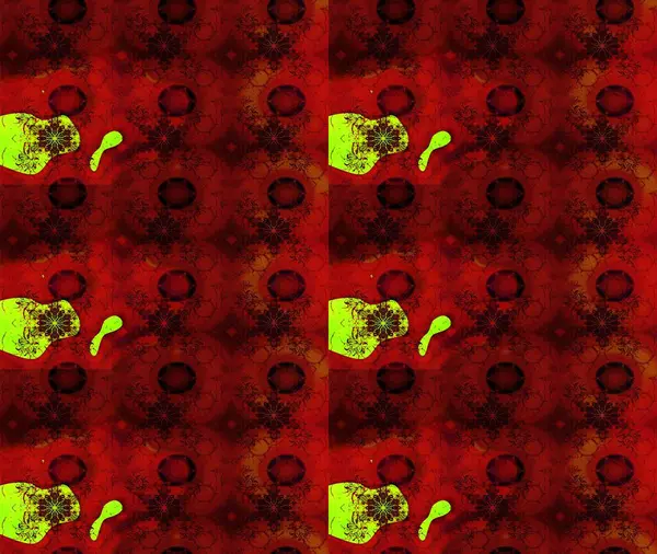 Kırmızı renkte çiçekler olan çiçek deseni çiz. Suluboya tarzında kırmızı renkte çiçekler.