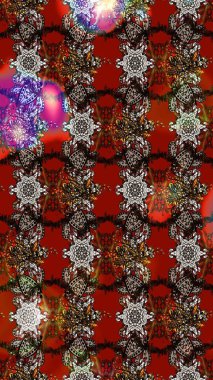 Vadinin çiçekleri kahverengi, kırmızı ve siyah renklerde. Raster - stok. Suluboya, elle çizilmiş. Taslak arkaplan deseni.