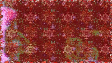 Soyut zarafet, çiçekli arkaplan deseni. Raster Güzel kumaş deseni.