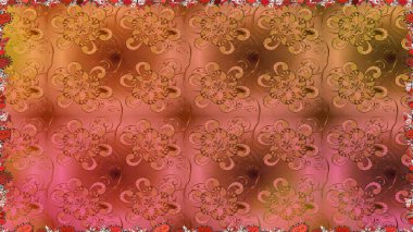 Karalama elementleri. El çizimi Raster çizimi. Duvar kağıdı, web sayfası arka planı, ambalaj kağıdı, davetiye, broşür, afiş veya web sitesi için kusursuz çiçek deseni kullanılabilir.