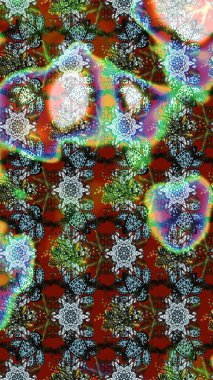 Güzel kumaş deseni. Küçük çiçekteki sevimli çiçek deseni. Güzel karalamalı çiçek desenli çizim. Raster illüstrasyonu.