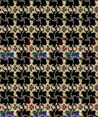 Yumuşak, yaz çiçekli arka plan. Siyah, bej ve nötr renklerde çiçekler. Raster çiçek desenli ve çiçekli..