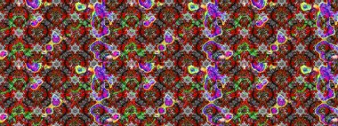 Poster ya da kapak için arka plan. Davetiye ve kartpostal tasarımı için dekoratif çiçek unsurları. Yapraklı çizim şekli. Tekstil için figür. Sevimli zarif çiçekler Raster illüstrasyonu.