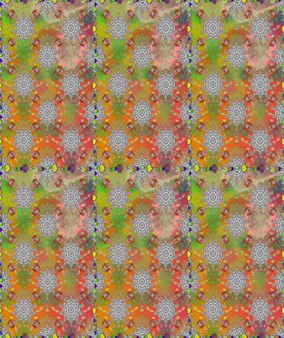 Kusursuz bir mahsul. Düz Çiçek Elementleri Tasarımı. Renkli Bahar Temalı Kusursuz Arkaplan. Raster Şirin kumaş deseni.