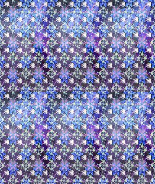 Ultraviyole kumaş deseni. Çizim kalıbı. Raster illüstrasyonu. Organik motif arkaplanı.