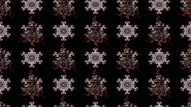 Düz Çiçek Elementleri Tasarımı. Raster Modaya uygun kumaş deseni. Siyah renkli şirin çiçek deseni. Renkli Bahar Teması çizim şablonu.