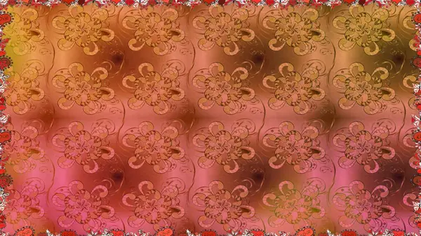 Karalama elementleri. El çizimi Raster çizimi. Duvar kağıdı, web sayfası arka planı, ambalaj kağıdı, davetiye, broşür, afiş veya web sitesi için kusursuz çiçek deseni kullanılabilir.