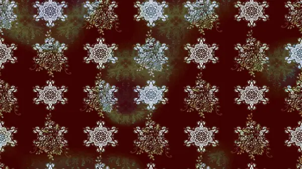 Çiçekli çiçek deseni, suluboya. Düz Çiçek Elementleri Tasarım Raster illüstrasyonu. Kahverengi renkli çiçekler. Renkli Bahar Teması Eskiz Şablonu.