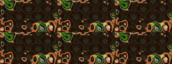 Kahverengi, gri ve yeşil renkli çiçekler. Çizim çiçek deseni duvar kâğıdı olarak kullanılabilir. Raster illüstrasyonu.