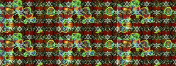 Düz Çiçek Elementleri Tasarımı. Renkli Bahar Teması eskiz kalıbı. Sevimli çiçek raster deseni. Yeşil, kahverengi ve kırmızı renkte çiçekler.