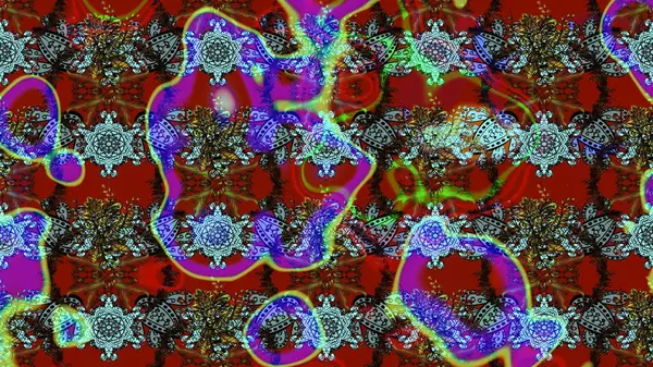 Kumaş, tekstil, duvar kağıdı baskısı için. Raster illüstrasyonu. Raster. Eskiz geçmişi. Eski usul. Tomurcukları çiçekli sevimli çiçek deseni..