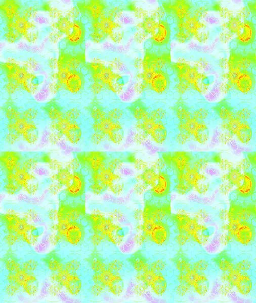 Sketch Colour Spring Theme eskiz kalıbı. Yeşil renkli çiçekler. Düz Çiçek Elementleri Tasarımı. Sevimli çiçek raster deseni.