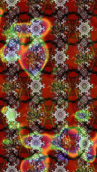 Çiçekli çiçek deseni, suluboya. Süslü kumaş deseni. Raster deseni.