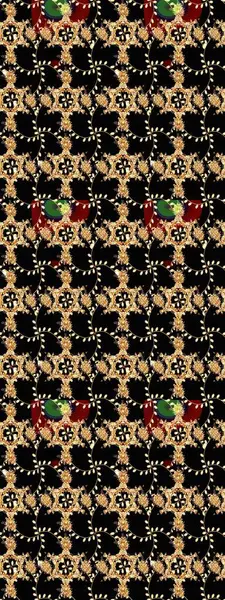 Raster - stok. Siyah çiçekli eskiz deseni, suluboya çiçek deseni, sevimli çiçek, duvar kağıdı, kart veya kumaş için fayanslı.