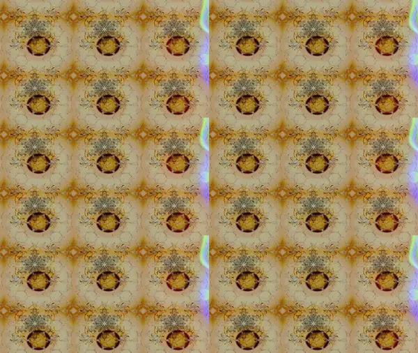 Varicolobeige Raster çizimi. Küçük çiçekteki sevimli çiçek deseni. Birçok bej soyut çiçekli tropikal çizim deseni.