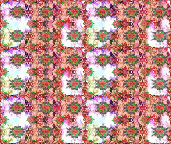 Çiçekler, yapraklar, dekoratif elementler, sıçramalar, lekeler, el çizimleri çizimleri ve Doodle çizimleri, grafik raster çizimleri.