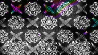 Anti-stres için soyut örnek sayfası. Gri renklerde. Raster illüstrasyonu.