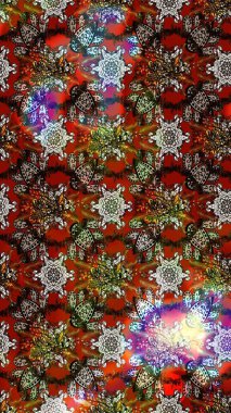 Güzel kumaş deseni. Raster suluboya çiçek deseni, narin çiçekler, kahverengi, kırmızı ve gri çiçekler, tebrik kartı şablonu.