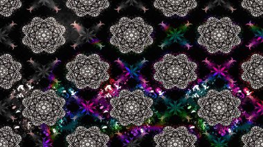 Çiçekli çizim şekli. Siyah renkli çiçekler. Renkli Bahar Teması eskiz kalıbı. Düz Çiçek Elementleri Tasarımı.