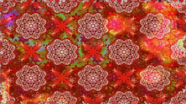 Suluboya efekti. Botanik seamless modeli. Organik öğeleri. Raster desen.