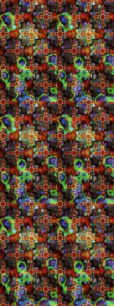 Küçük çiçekteki sevimli çiçek deseni. Kahverengi renkte yaz çiçekleri. Raster deseni. Raster illüstrasyonu.