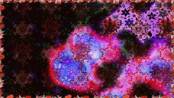 Çiçekler suluboya seamless modeli. Raster şık kumaş deseni.