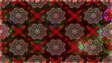 Raster çizimde sorunsuz çiçek desenli. Düz çiçek öğeleri tasarım. Fantezi kumaş deseni. Bahar Tema Dikişsiz desen arka plan rengi.