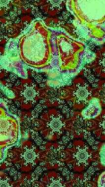 Küçük çaplı çiçeklerdeki basit şirin desenler. Tekstil veya kitap kapakları, imalat, duvar kağıtları, baskı, hediye paketi ve yapıştırma kitabı için çiçek eskizi geçmişi. Raster illüstrasyonu.