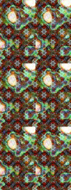 Küçük çiçekteki sevimli çiçek deseni. Yeşil, kahverengi ve nötr renkte çiçekler.