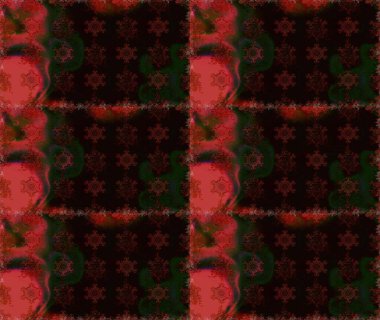 Modern çiçek arkaplanı. Moda baskıları için zarif bir şablon. Halk tarzı. Parlak renkli çiçekleri ve siyah ve kahverengi yaprakları olan şaşırtıcı, pürüzsüz çiçek deseni..