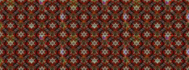 Kahverengi, kırmızı ve bej renkli çiçekler. Düz Çiçek Elementleri Tasarımı. Renkli Bahar Teması eskiz kalıbı. Çiçekli çiçek deseni, suluboya. Raster illüstrasyonu.