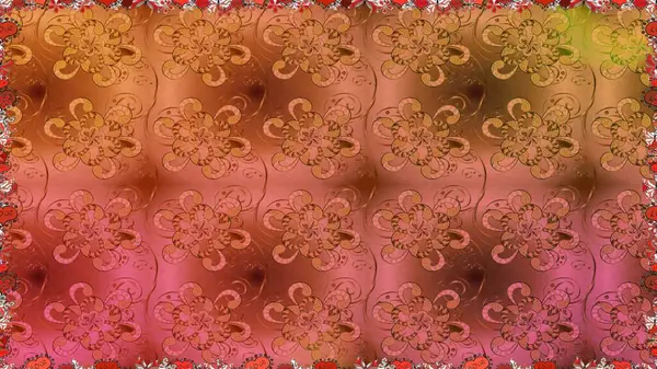 Çiçekli, suluboya desenli kusursuz çiçek deseni. Küçük çiçekte güzel bir çiçek deseni var. Raster deseni.