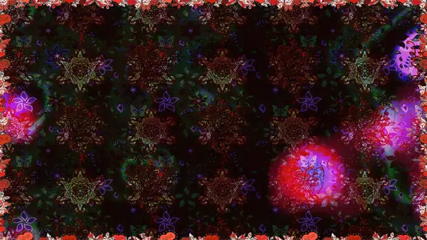 Siyah ve kahverengi renklerde zarif çiçek buketi suluboya. Raster illüstrasyonu. Renkli Bahar Temalı Kusursuz Arkaplan. Düz Çiçek Elementleri Tasarımı.