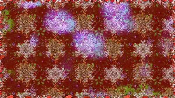 Raster 'ın taze dokusu. Yumuşak fayans. Klasik çiçek desenli. Sarma, tekstil ve duvar kâğıdı için kusursuz çiçek arkaplanı. Yumuşak pamuk tasarımı.